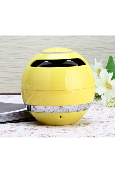 Generic Multifunctional Portable Bluetooth Ball Speaker, yellow