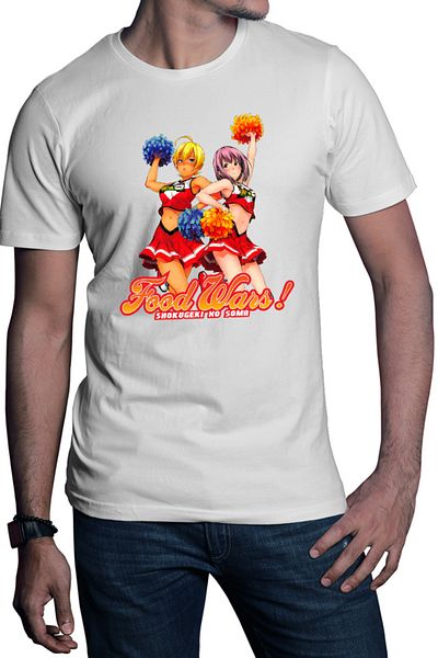 OEM Men's T-shirt Food Wars Hisato Miko School Anime Energy