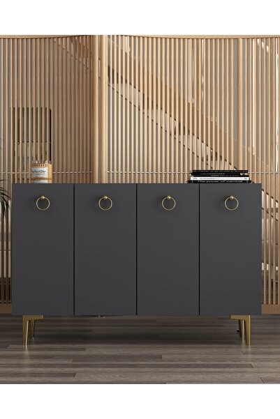 cantek dizayn EFESCT (KM120) KONSOL ANTRASİT-ANTRASİT-ALTIN