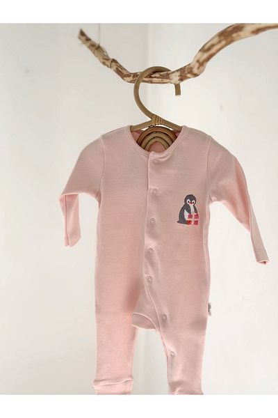 Tarkito Baby Long Sleeve Baby Rompers Open Close Booties 100% Cotton Extra Soft Texture Oeko-Tex Certified