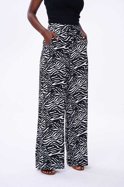 Blue Shadow Queen Bs Women's Trousers Petite Zebra