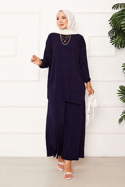 EBRUTESETTÜR Kraş Pattern Sandy Double Set