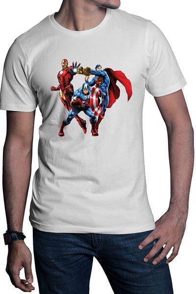 OEM Men's T-shirt Thanos Gauntlet Mach Marvel Superman Ironman