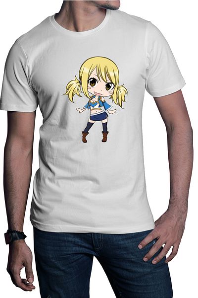 OEM Tricou barbati Fairy Tail Lucy Heartfilia Amelia Cartoon