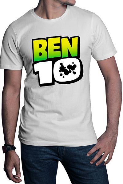 OEM Men's T-shirt Ben 10 Logo Cartoon American Animation Teen Comedy