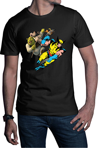 OEM Tricou barbati Wolverine Shrek Rope Marvel DC