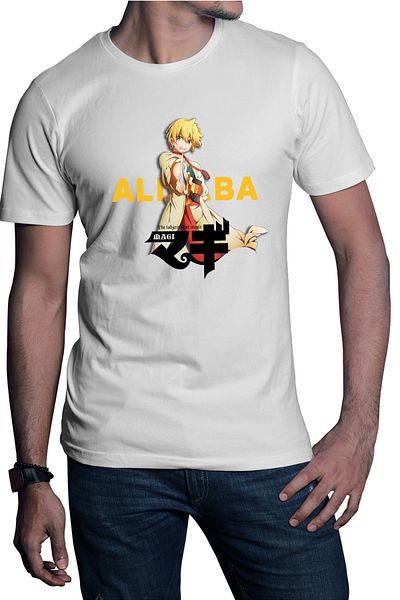 OEM Men's T-shirt Magi The Labyrinth of Magic Alibaba Fight Pose