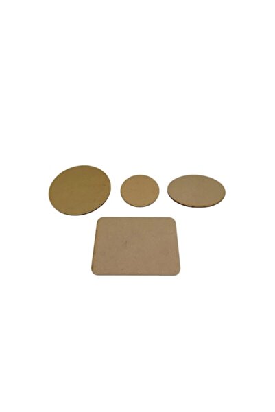 OEM Set 4 placute din mdf pentru pictat si personalizat