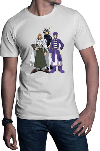 OEM Tricou barbati Hoshin Engi Chuuou Hiko Taikoubou God Manga Ryu Fujisaki Fantasy