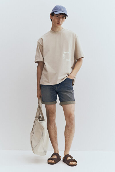 H&M Dar Kesimli Kot Şort