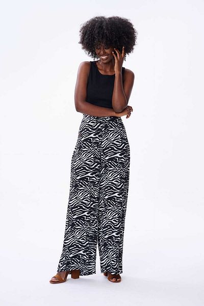 Blue Shadow Queen Bs Women's Trousers Petite Zebra