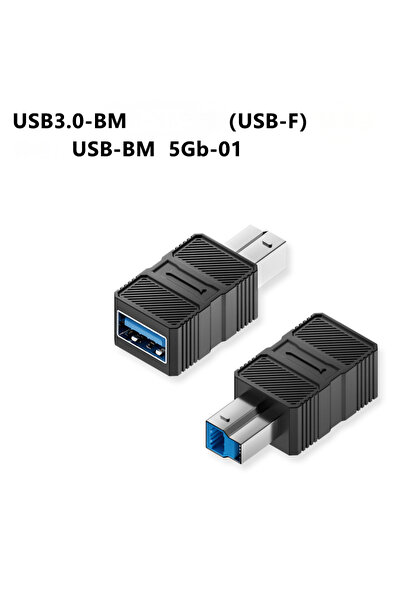 Kuanta Silabor USB-B 3.0 yazıcı adaptörünü bağlamak için Type-C'den B kare port dönüştürücü