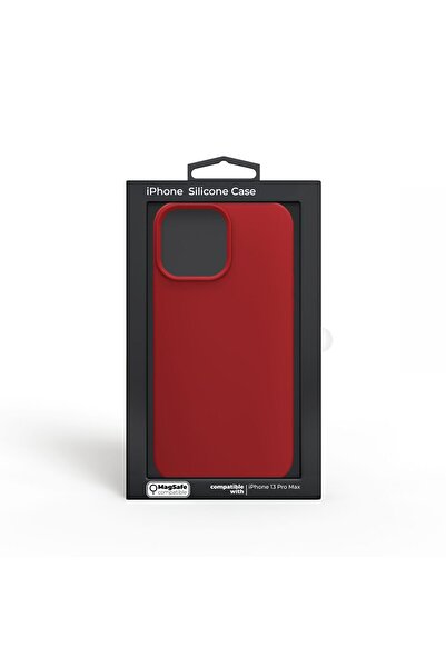 NOA MagSafe compatible silicone protective case for iPhone 13 Pro Max (2021), Red