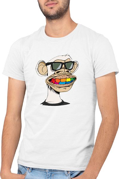 OEM Tricou barbati NFT Monkey Sell Online Art Colors Humanoid