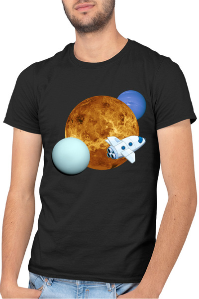 OEM Tricou barbati NASA Neptune Sun Space Rocket