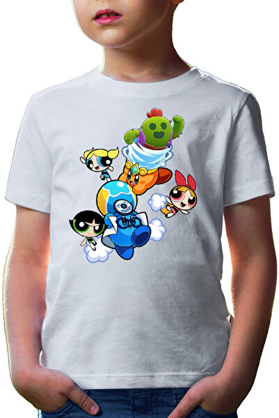 OEM Tricou copii Brawl Stars Happy Tank Powerpuff Girls Pokemon Weather