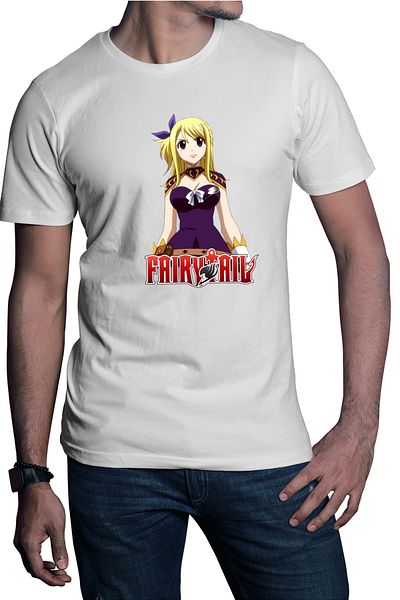 OEM Tricou barbati Fairy Tail Lucry Heartfilia Wizard Guild