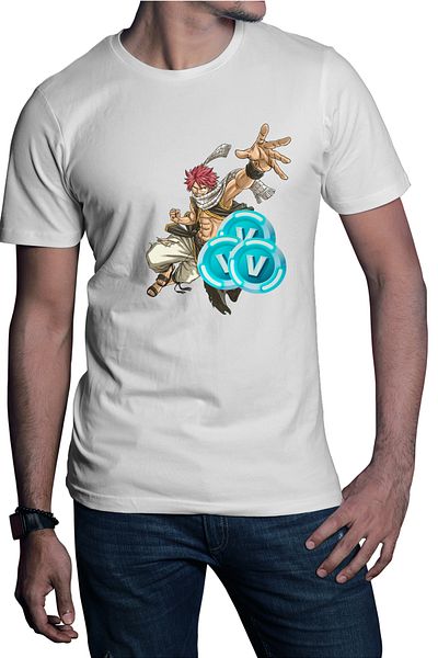 OEM Tricou barbati Fairy Tail Fortnite Animekage Natsu Dragneel