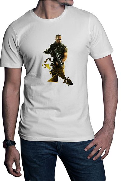 OEM Men's T-shirt Deus Ex Human Revolution Cyberpunk Icarus Effect