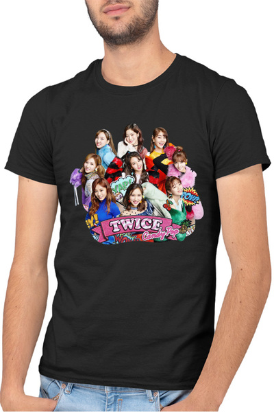 OEM Ανδρικό T-shirt Twice K-Pop Idol Group Δημοφιλής μουσική Κορέα