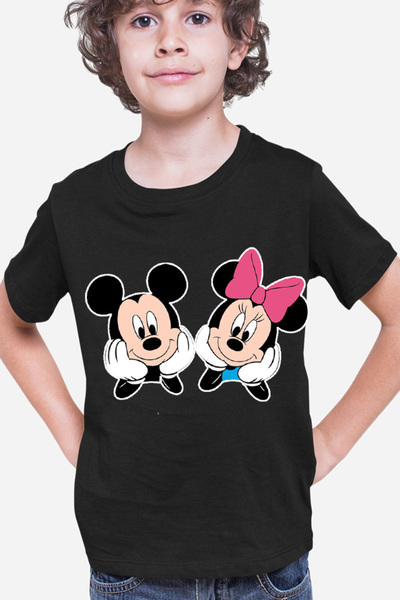 OEM Μίκυ Μάους Μίνι Ζευγάρι Αγάπη Χαριτωμένο Παιδικό T-shirt