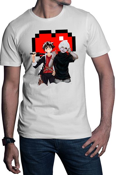 OEM Men's T-shirt UQ Holder Touta Kaneki Tokyo Ghoul Vampire Minecraft