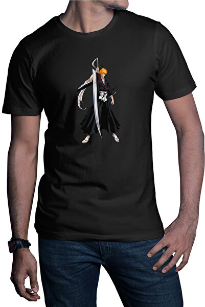 OEM Men's T-shirt Bleach Ichigo Anime Death Japan Warrior