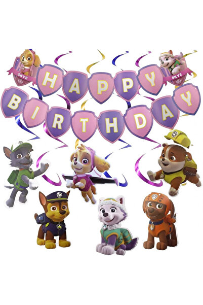 Miotlsy Set de decorațiuni pentru petrecere Patrula Cățelușilor, folie/hârtie...