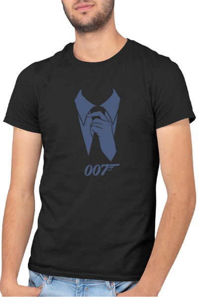 OEM Ανδρικό μπλουζάκι James Bond White Collar Ian Fleming MI5