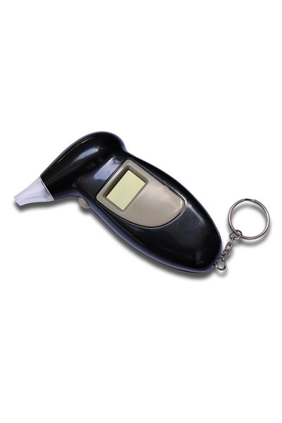 NO BRAND Tester alcoolemie, LCD, 11 x 7 x 2.5 cm, Negru