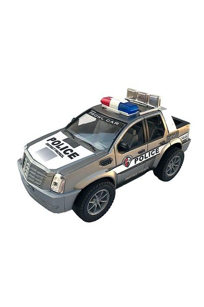 OEM Jucărie, Mașină de poliție 4x4 din plastic, 24x12cm, Multicolor, M3