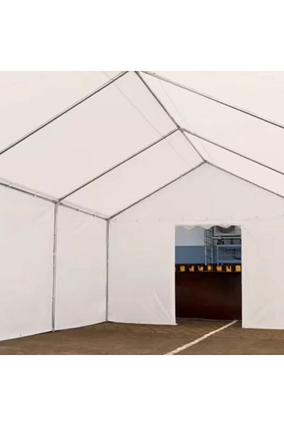 PROCART Cort industrial 12x6x3,7 m, prelată PVC ignifugă, 480 g/mp, cadru din oțel, fără ferestre