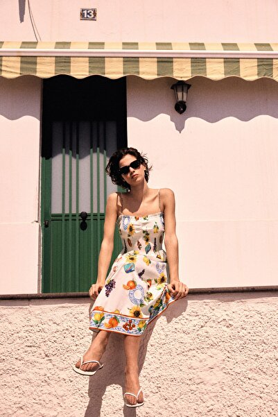 H&M Üst Kısmı Büzgülü Elbise