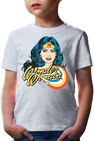 OEM Tricou copii Wonder Woman Retro Comics Star Beautiful Power