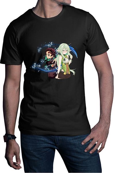 OEM Tricou barbati Goblin Slayer Elf Kimetsu no Yaiba Tanjirou
