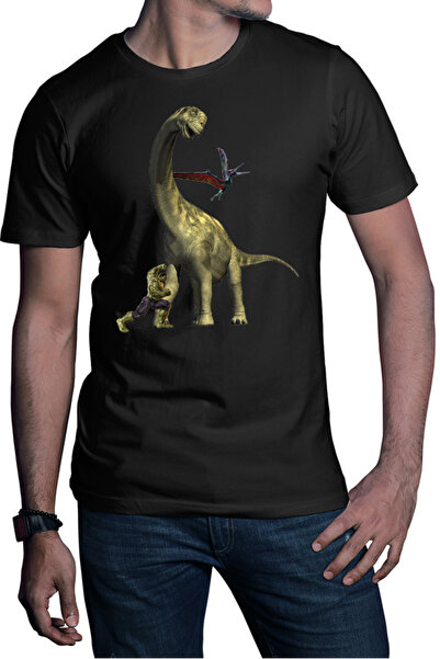 OEM Tricou barbati Jurassic Park Triceratops Τεράστιος χορτοφάγος με μακρύ λα...