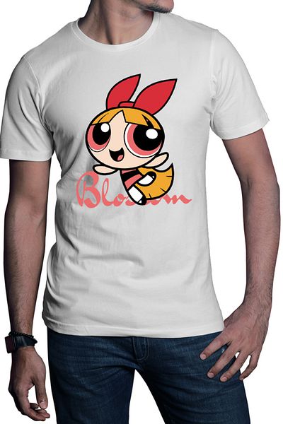 OEM Men's T-shirt The Powerpuff Girls Blossom Cartoon