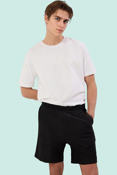 PayBuy Men's Regular Fit Knitted Shorts Wide Leg Comfortable Casual Summer Modern Design Where Style Meets