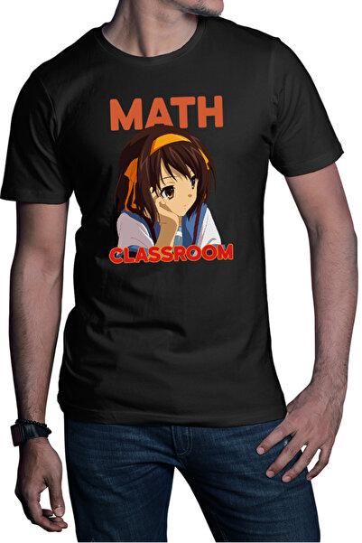 OEM Ανδρικό T-shirt Haruhi Suzumiya Μαθηματικό μάθημα Anime Κωμωδία Λύκειο