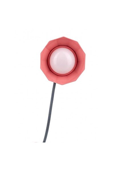 OEM Veioza Margareta cu Led, 3 Tipuri Lumina, Plastic, 13x38cm, Corai