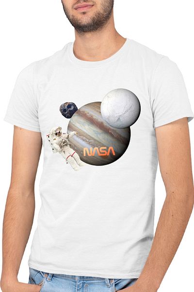 OEM Men's NASA Uranus Universe Gas Planet T-shirt