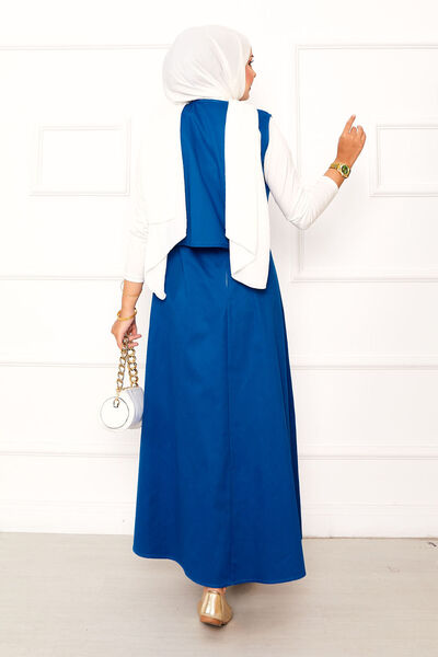 EBRUTESETTÜR Asymmetric Vest Gabardine Double Skirt Suit