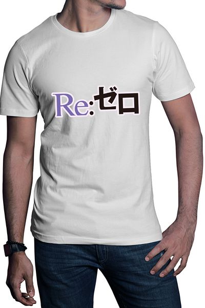 OEM Men's T-shirt Re Zero Logo Fantasy Drama Isekai Fortnite