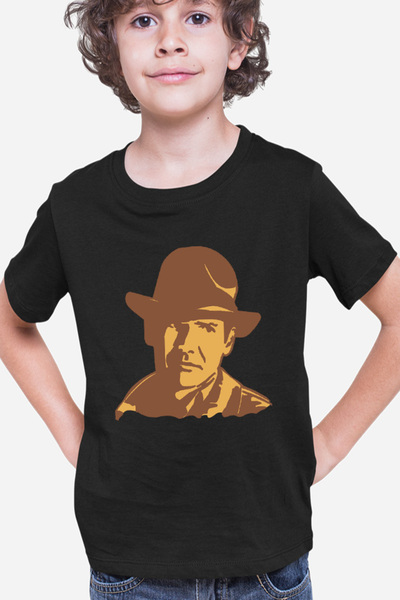 OEM Παιδικό T-shirt Indiana Jones Πορτρέτο Τέχνη Wolfgang Hohlbein