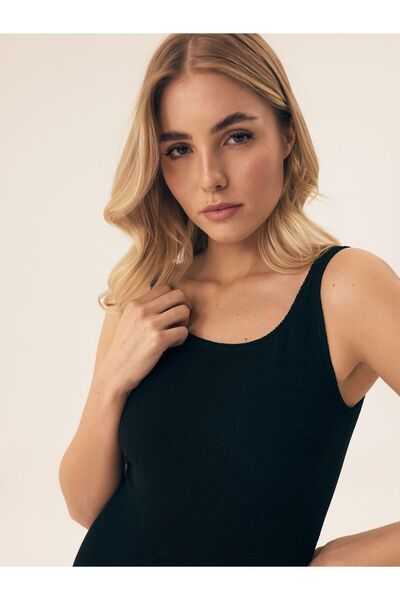 Bloovii Women's Swimsuit Classic with Open Back Textured Crash Material | Sunnyday