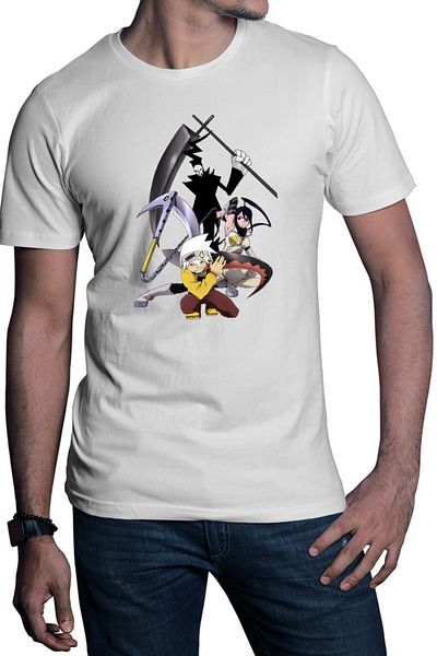 OEM Men's T-shirt Soul Eater Soul Shinigami Tsubaki Shounen Anime