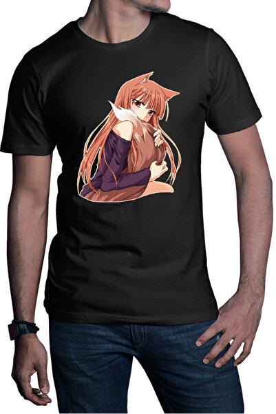 OEM Men's T-shirt Spice And Wolf Holo Furry Fluffy Tail Nom