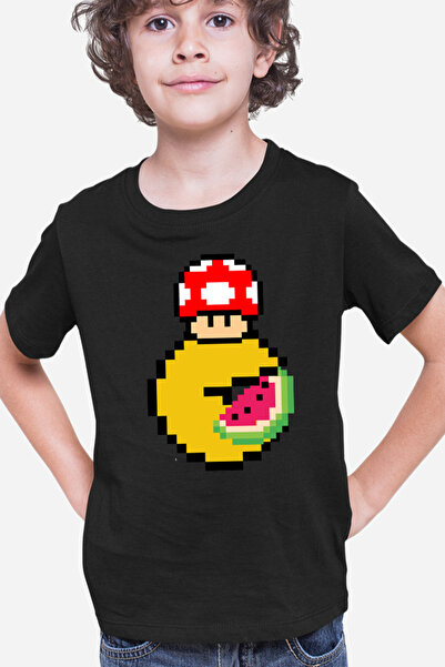 OEM Tricou copii Pac Man Mario Minecraft Watermalon Slice