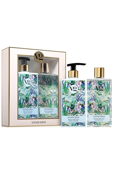 Vivian Gray Подаръчен комплект Лосион за тяло Дива орхидея, 350 мл + Душ гел,...