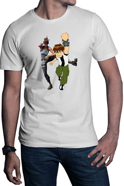 OEM Men's T-shirt Ben10 Jump Comics Fortnite Game Children Dance Fun